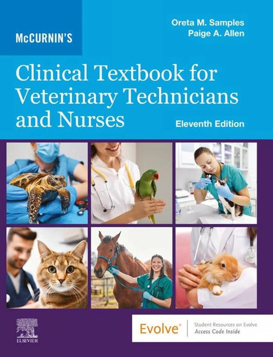 [January 7, 2025] McCurnin's Clinical Textbook for Veterinary Technicians and Nurses E-Book 11th Edition + Workbook